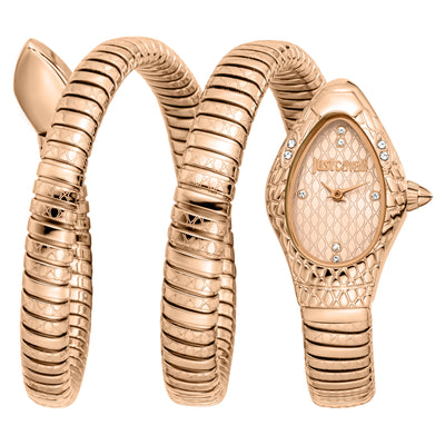 Just Cavalli Signature Snake Aurela Roségold