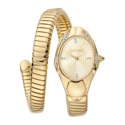 Just Cavalli Signature Snake Regali Or Jaune