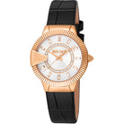 Just Cavalli Just Cavalli Glam Chic Puntale Black Leather Rose Gold