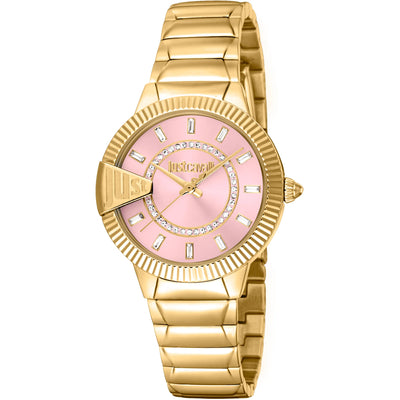 Just Cavalli Glam Chic Spitze Gelbgold Lachs