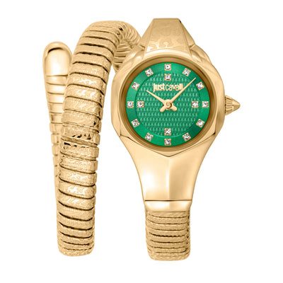 Just Cavalli Signature Snake Amalfi Jaune Or Vert