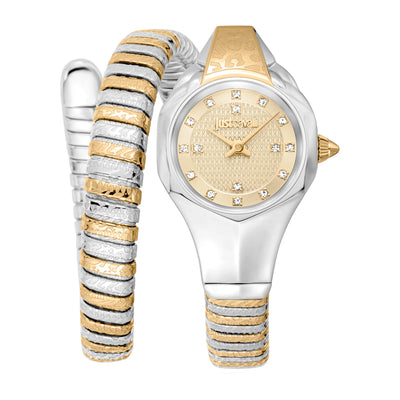 Just Cavalli Signature Snake Amalfi Deux Tons YG Champagne
