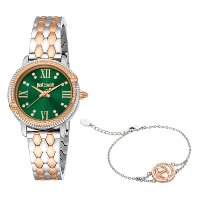 Just Cavalli SET Viperized Deux Tons RG Vert Bouteille