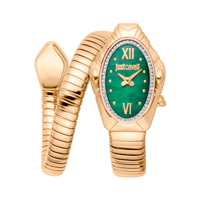 Just Cavalli Signature Snake Lirica Jaune Or Vert
