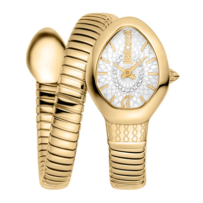 Just Cavalli Signature Snake Éclipse Or Jaune Argent