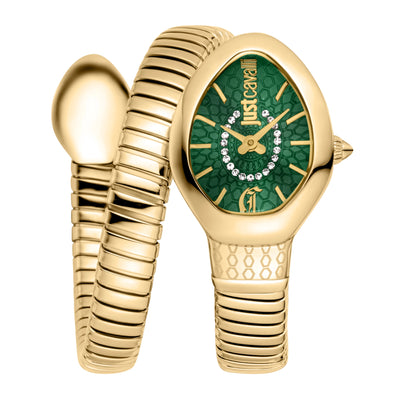 Just Cavalli Signature Snake Éclipse Jaune Gol Vert