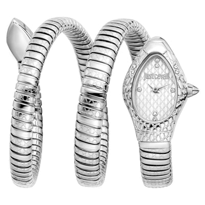 Just Cavalli Signature Snake Aurela Argenté