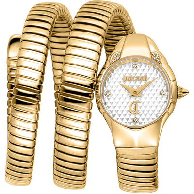 Just Cavalli Signature Snake Amanta Or jaune Argent