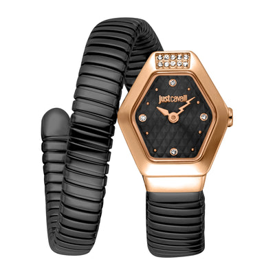 Just Cavalli Signature Snake Splora Noir